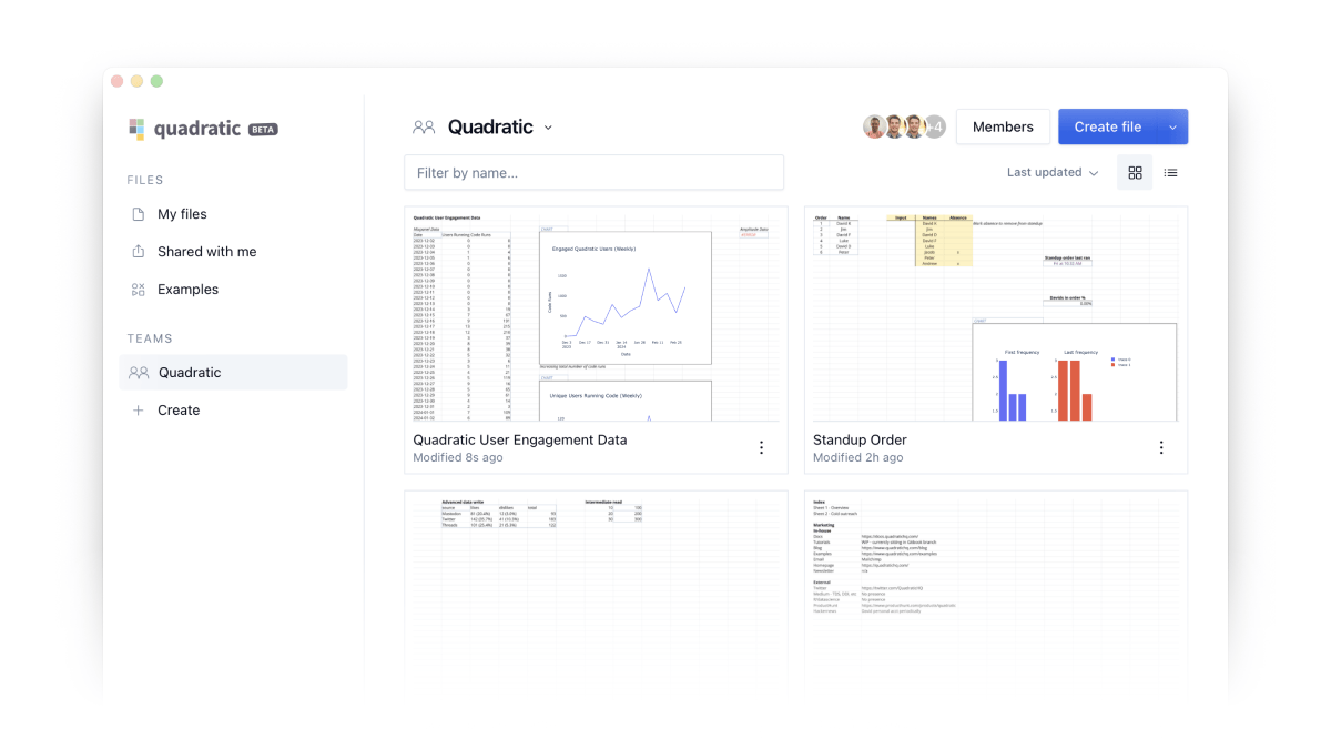 Cover art for the blog post: Announcing our $5.6m seed round and Quadratic Teams